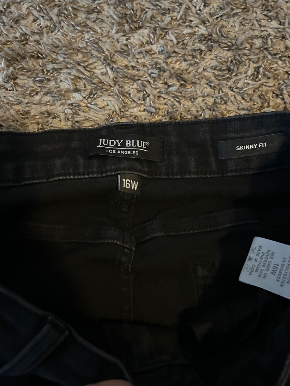 Judy Blue Black Skinny Fit Women’s Jeans Size 16W - Picture 2 of 5